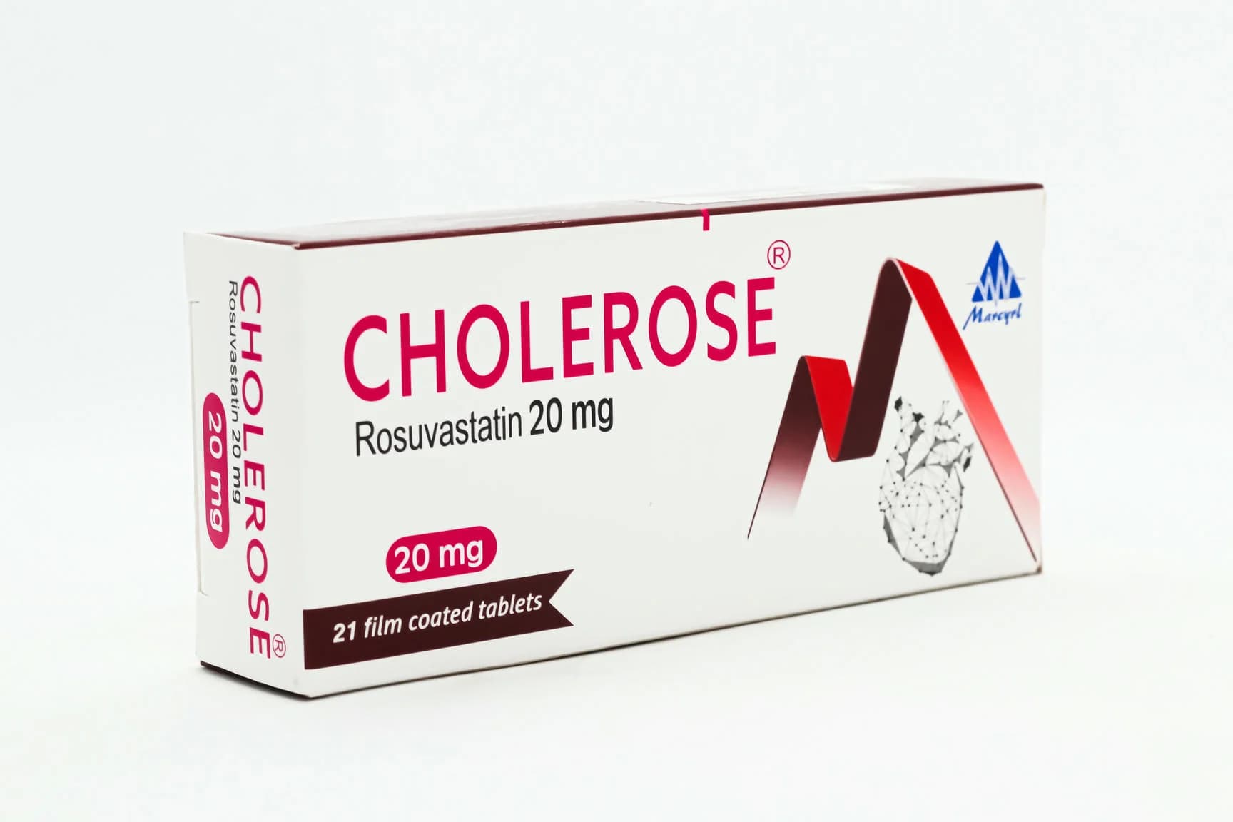 CHOLEROSE 20MG 21 TAB