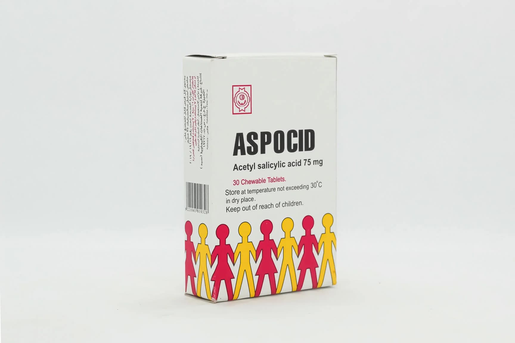 ASPOCID INF 75MG 30 CHEW TAB
