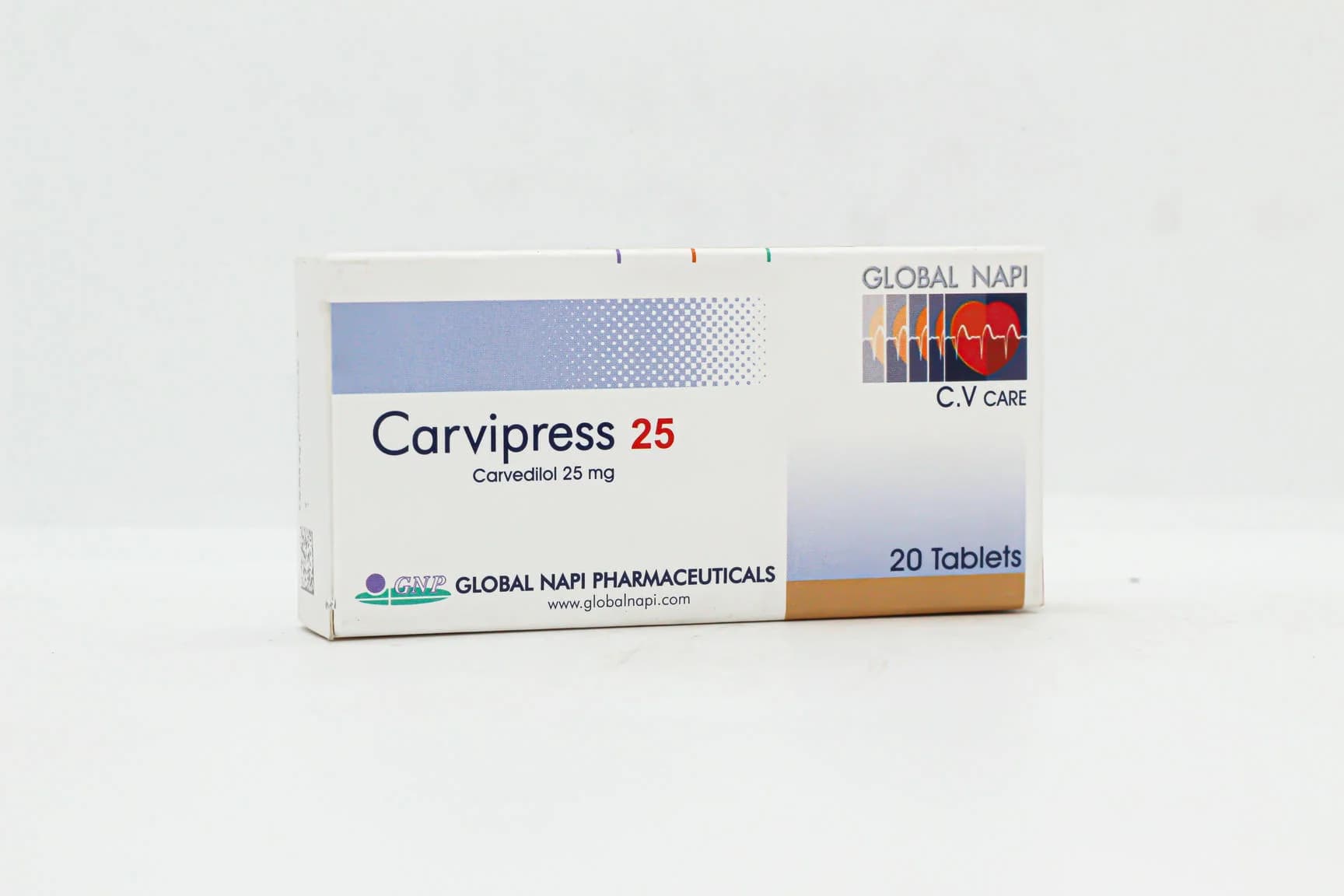 CARVIPRESS 25 MG 20 TAB