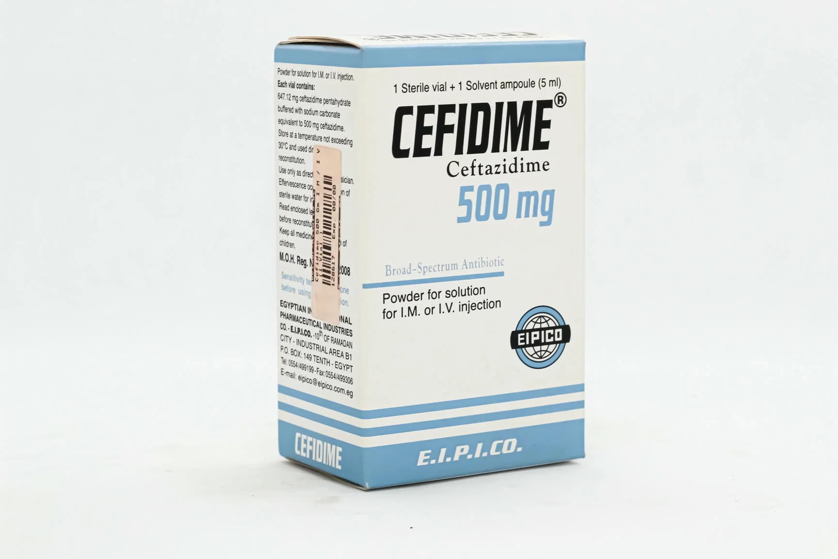 CEFIDIME VIAL 500 MG
