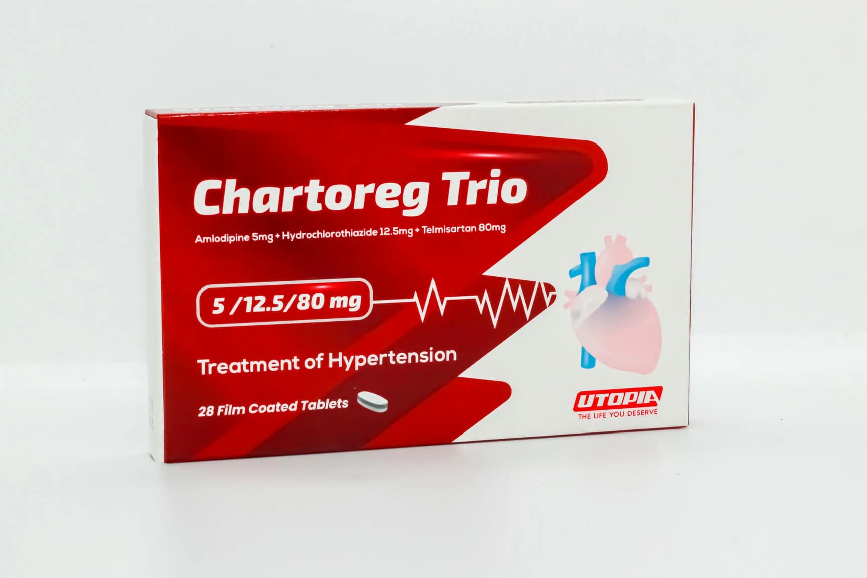 CHARTOREG TRIO 5/12.5/80 MG 28T