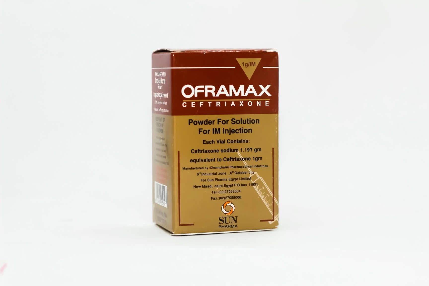 OFRAMAX 1 GM IM VIAL