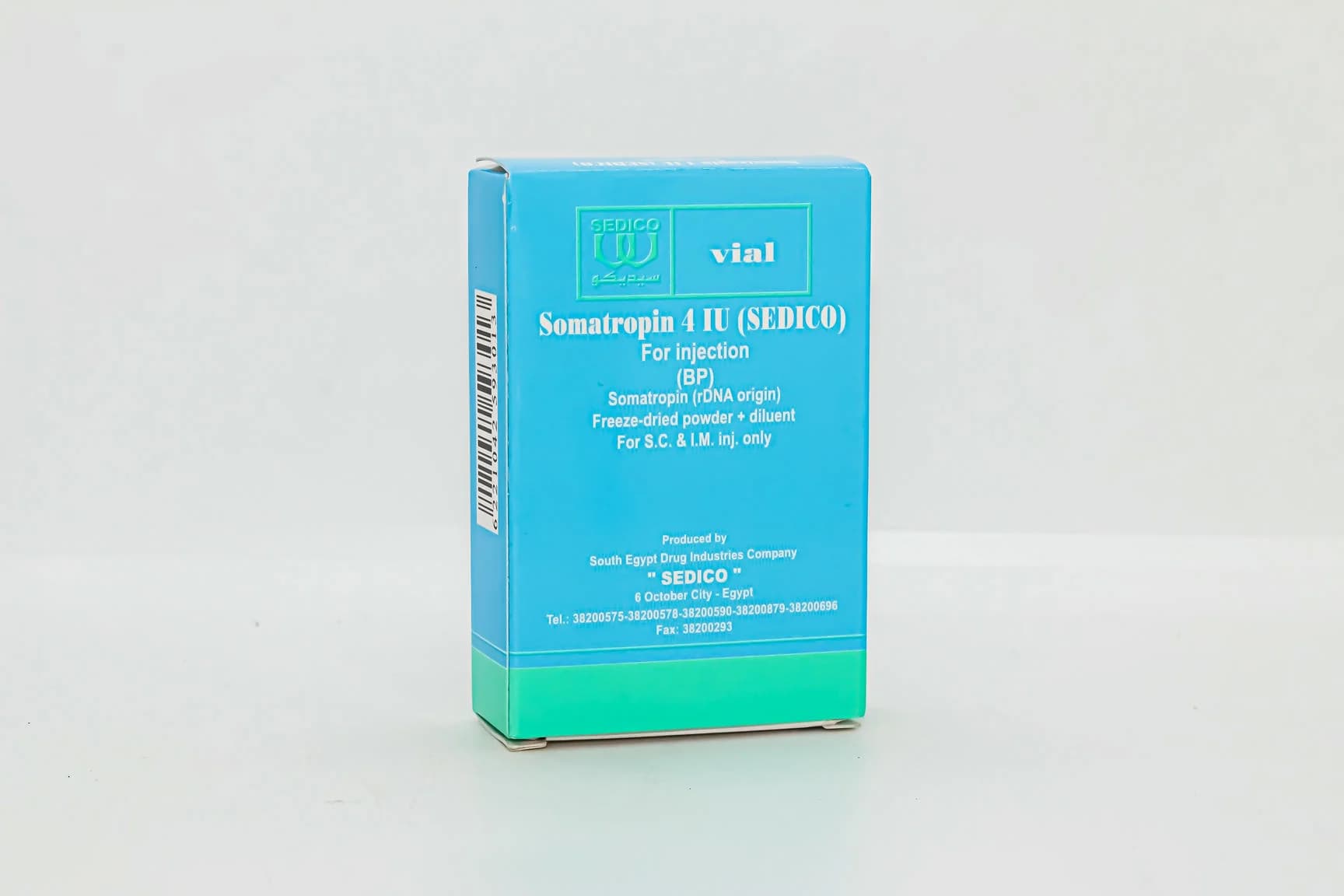 SOMATROPIN 4 IU VIAL SEDICO