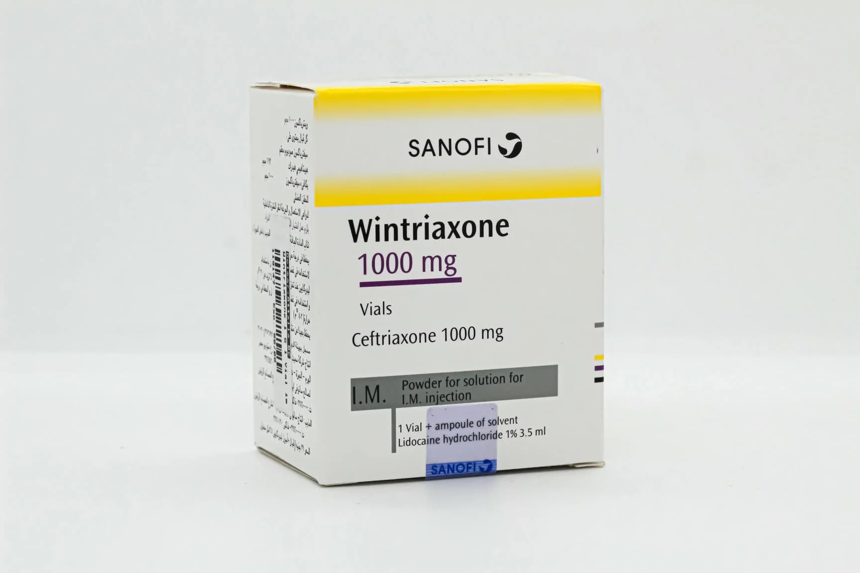 WINTRIAXONE 1 GM PD. FOR I.M INJ