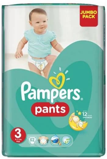 Pampers Pants Size 3  58 Diapers