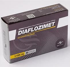 DIAFLOZMET 1000/5 MG 30 T