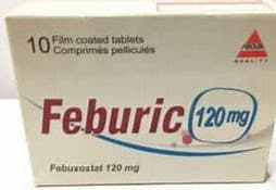 FEBURIC 120 MG 10 TAB