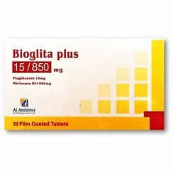 BIOGLITA 850/15 MG 30T