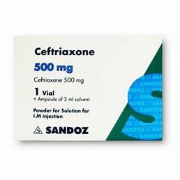 Ceftriaxone 500 mg VIAL im 