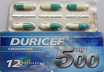 DURICEF 12 CAPS 500 MG 