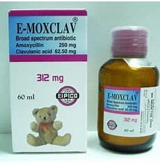E MOXCLAV SUSP 312MG 60ML 