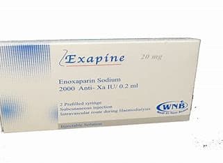 EXAPINE20 MG 2 SYRINE AMP