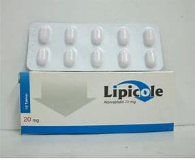 LIPICOLE 20 MG 10 TAB