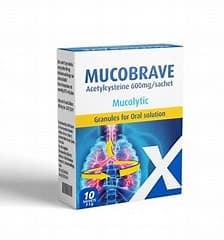 mucobrave 600mg 10 sachet