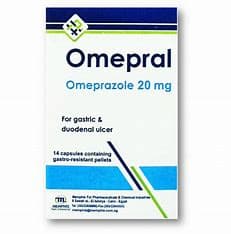 OMEPRAL 20 MG 14 CAP