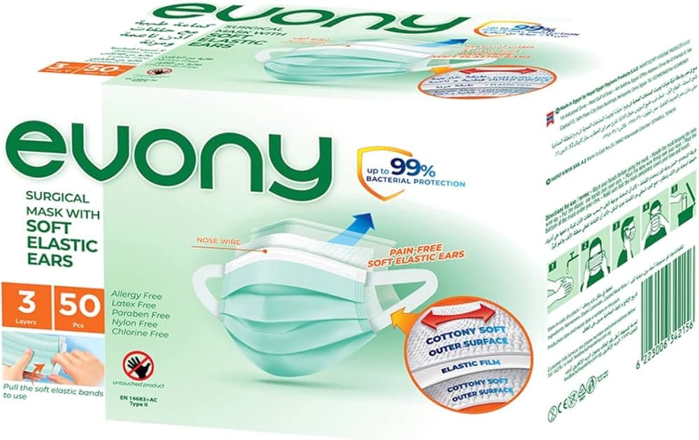 Evony Surgical Face Mask 50 Pieces
