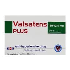فالساتنس بلاس 160- 12.5 مجم 30 قرص valsatens 12.5-160 mg 30 tab