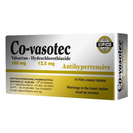 CO-VASOTEC 160 / 12.5 MG 14TAB