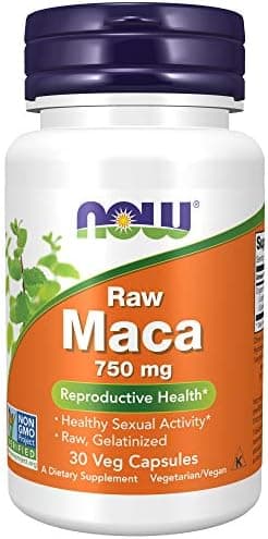Now Raw Maca 750 mg 90 cap
