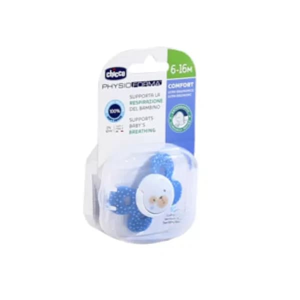 Chicco Silicone Soother Comfort Blue 6-16 m