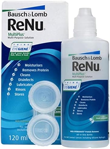 Renu 120 ml Multiplus Contact Lens Solution  Clear