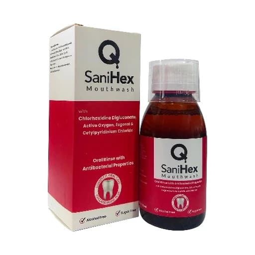 Q SaniHex Mouthwash 120 ml