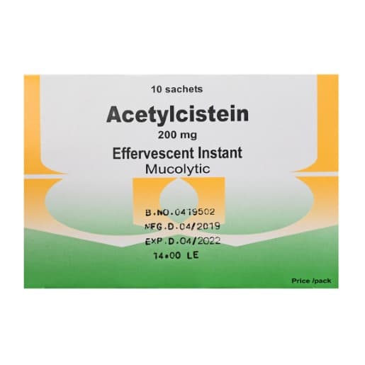 Acetylcysteine 200 Mg 10 Sachets