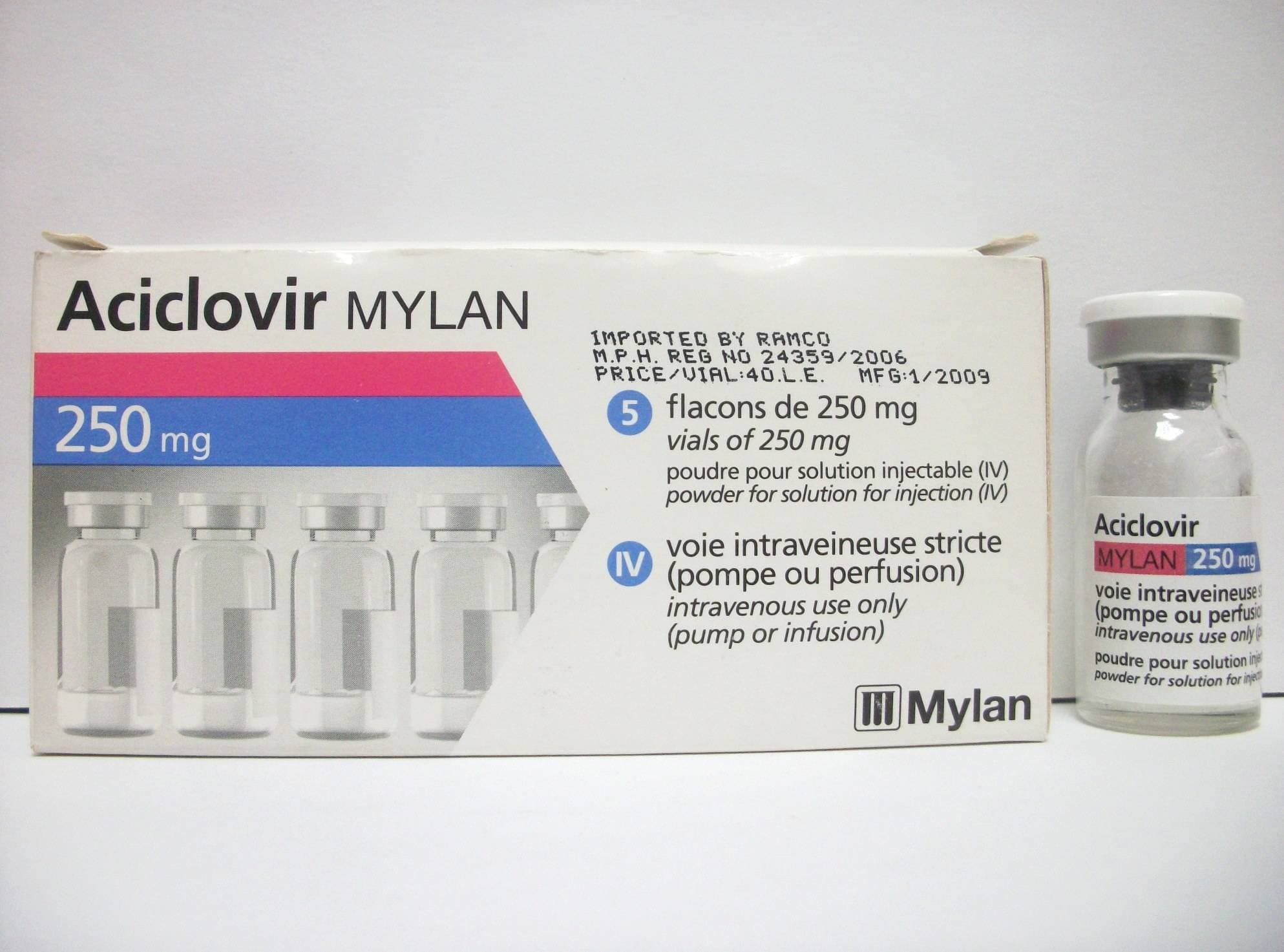Acyclovir Injection 250 mg