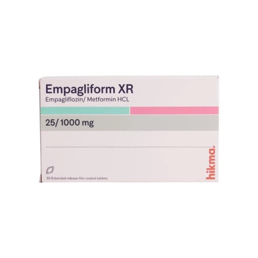 EMPAGLIFORM XR 25/1000 MG 30 tab