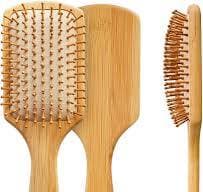 Large handled wooden hair brushes