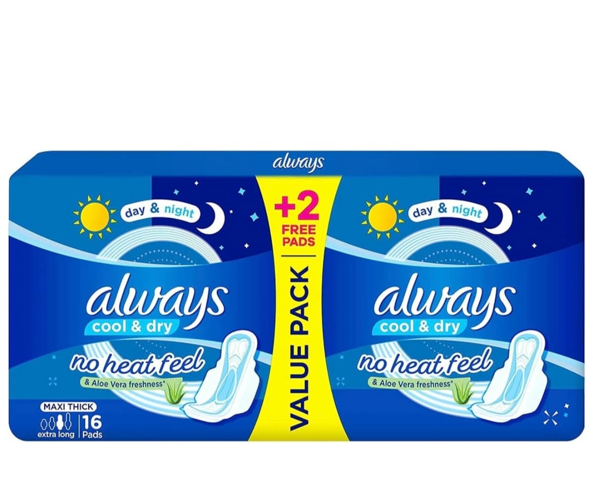 Always cool& dry 16 pads