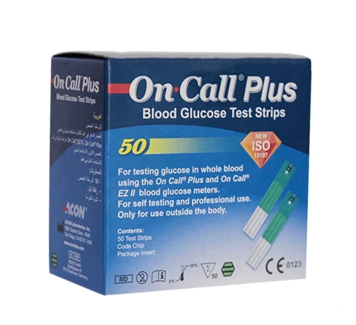 on call plus test strips 