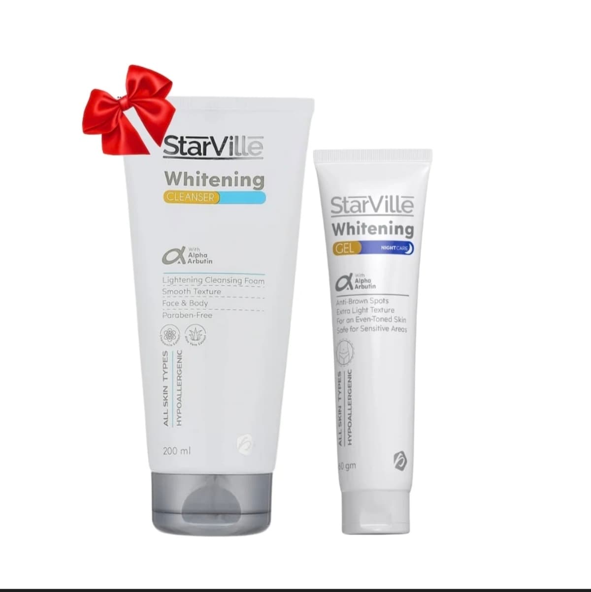 starville whitenging cleanser +gel whitenging 