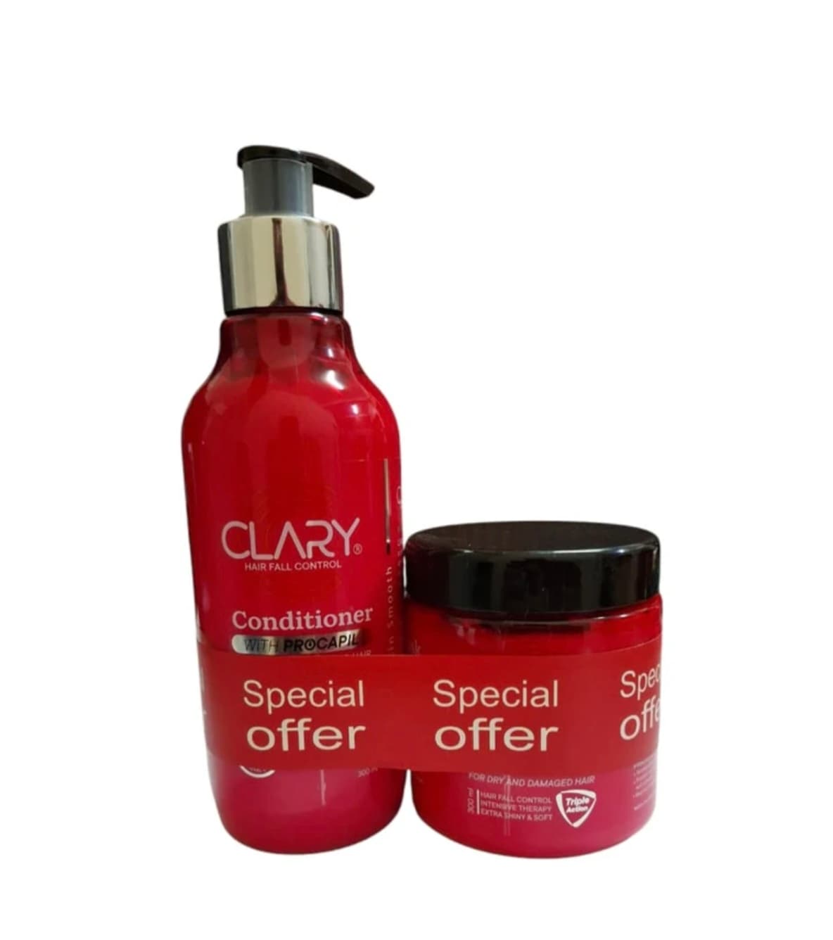 clary conditioner + hair  mask 