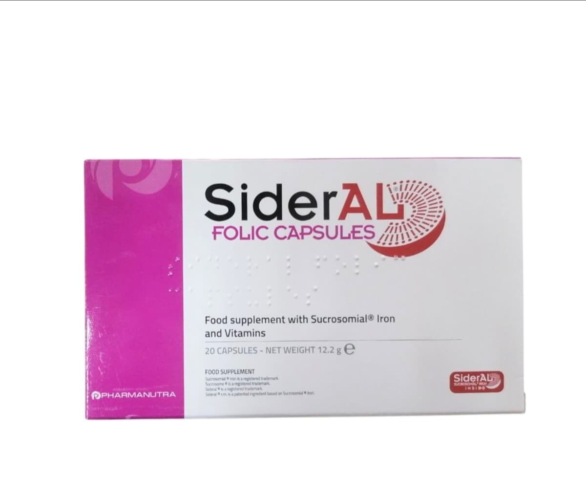sideral folic 20 capsules 
