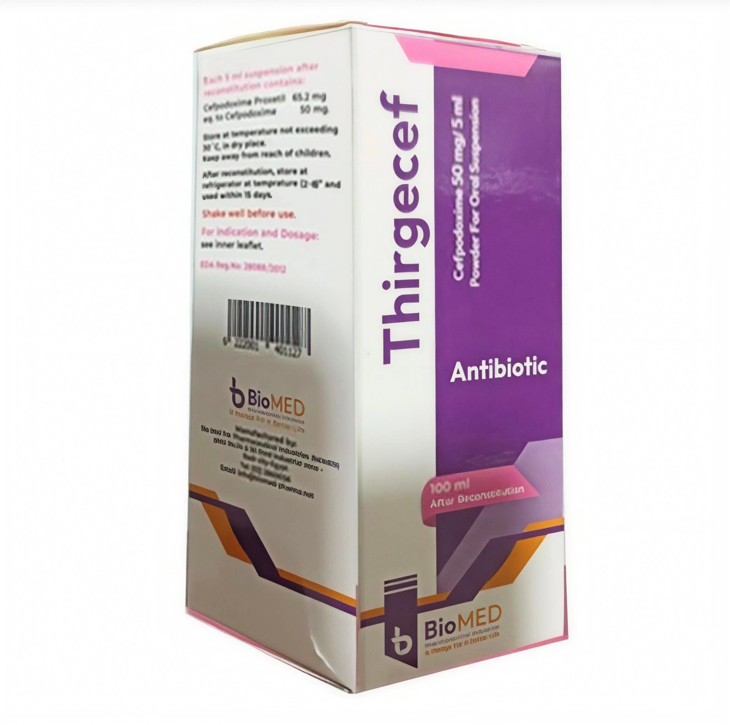 Thirgecef 50 mg/5 ml