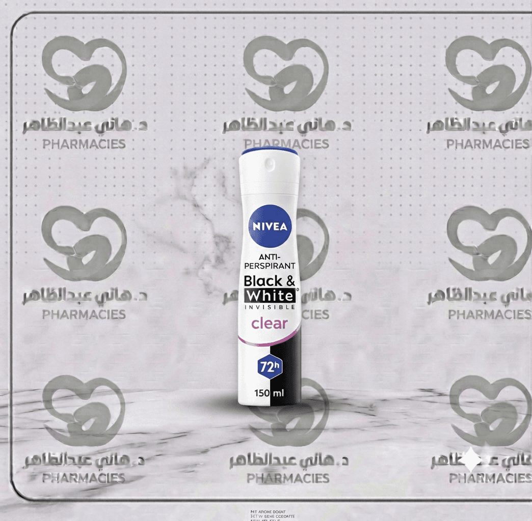 NIVEA Invisible Black & White Clear  Spray for Women, 150ml