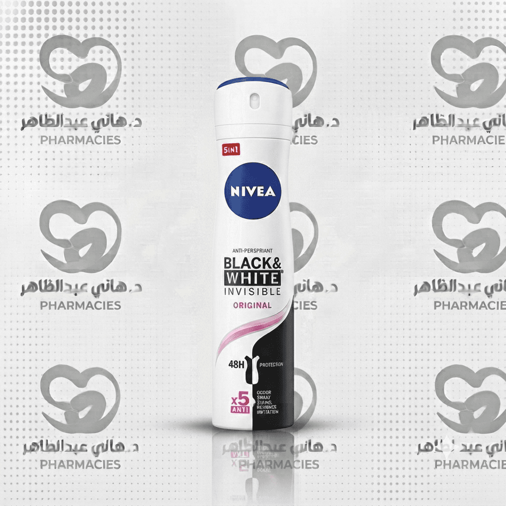 NIVEA Invisible Black & White Silky Smooth Spray for Women, 150ml (20% Off)