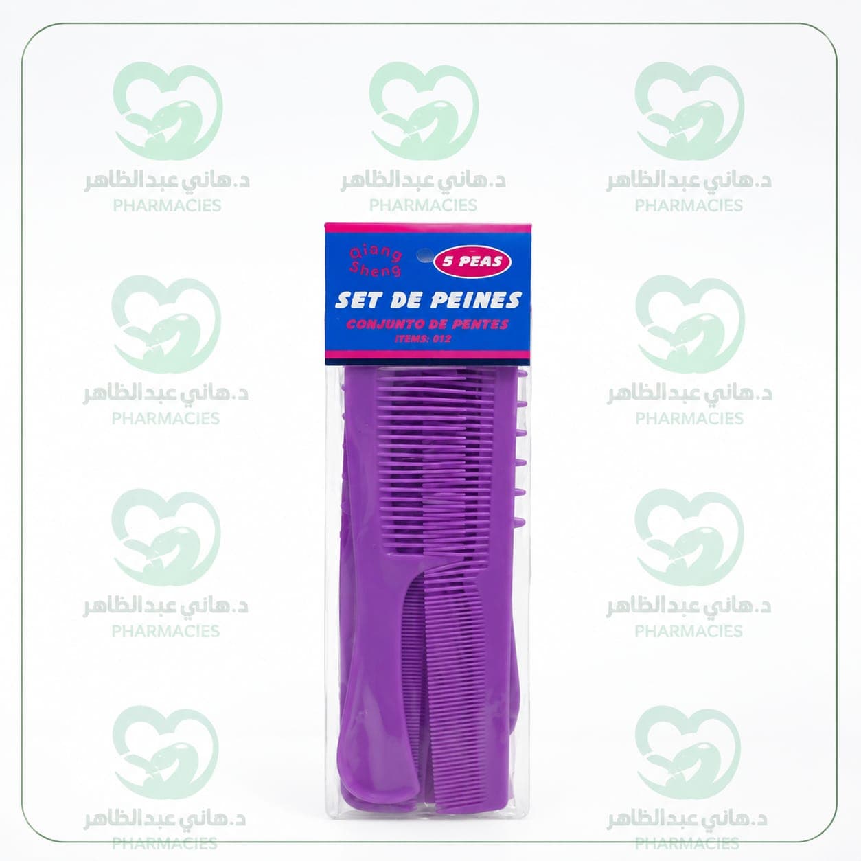 Comb set -Assorted Colors 8 pieces